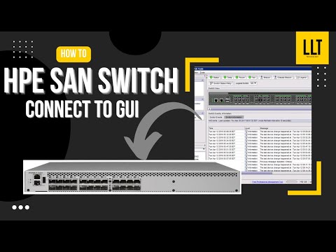 How to Connect to an FC SAN switch GUI #hpe #San #FC #storage #enterprise
