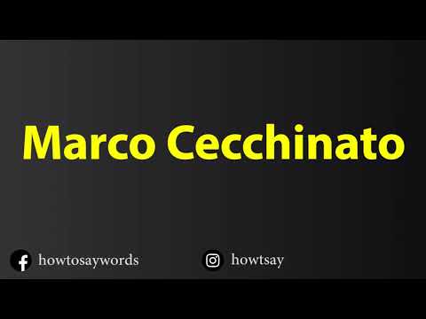 How To Pronounce Marco Cecchinato