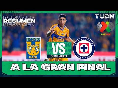 Resumen y goles I Tigres vs Cruz Azul | Liga MX - Semifinales Apertura 2025 | TUDN
