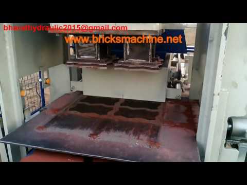 Fully automatic interlocking colour paver block making machi...