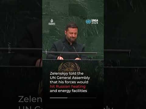 Russia attacks Ukraine while Zelenskyy speaks at UNGA