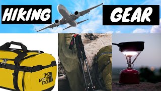 Flying with hiking gear-  backpacking tips  hike and fly