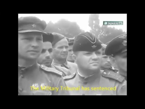 Public execution of Nazi collaborators in Krasnodar (English Subtitles)