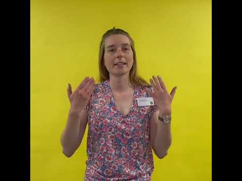 Gebärde für das Wort "fröhlich" | Das B