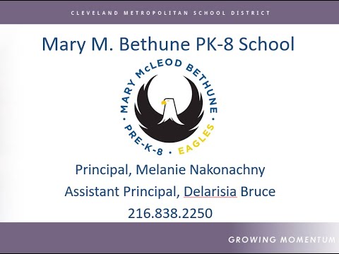 Mary M Bethune PK-8 Open House Title I Presentation, 9.14.23