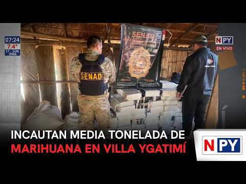 Incautan media tonelada de de marihuana en Villa Ygatimí