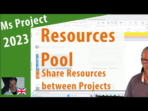 #107 Ms Project 2023 ● Resource Pool ● Sharing Resources Between Projects