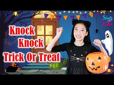 Knock Knock, Trick Or Treat with Lyrics and Actions | Kids Halloween Songs | Sing and Dance Along