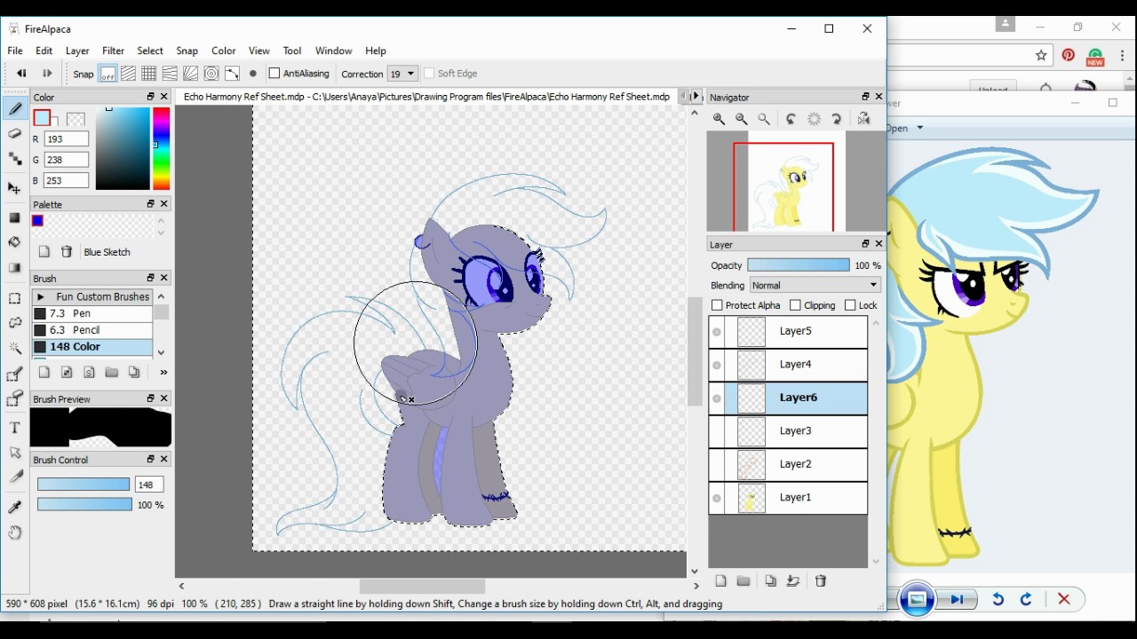 [OC] Echo Harmony Ref| MLP Speedpaint {BASE}