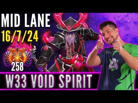 Alliance.w33  [ Void Spirit ]  Mid Lane Pro Gameplay - Dota 2 Full Game