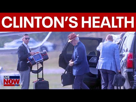 Video | BREAKING: Bill Clinton spotted with heart defibrillator