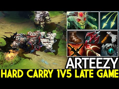 ARTEEZY [Medusa] One Man Amry Hard Carry 1v5 Late Game Dota 2