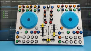 DIY MIDI DJ controller mixer with arduino and 3d printed parts