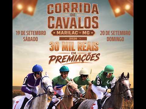 FASE CLASSIFICATORIA DA CORRIDA DE CAVALO EM MARILAC MG 2026