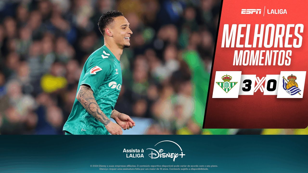 ANTONY FAZ GOLAÇO, e BETIS vence a REAL SOCIEDAD em LALIGA | Melhores Momentos