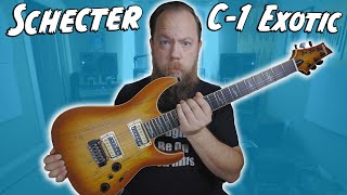 Video thumbnail for So Fancy! Schecter C-1 Exotic Spalted Maple! by Riffs, Beards & Gear
