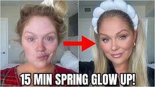 *EASY* 15 Minute GLOW UP for Spring Makeup Tutorial 🌸 Everyday Spring Makeup Tutorial 2024
