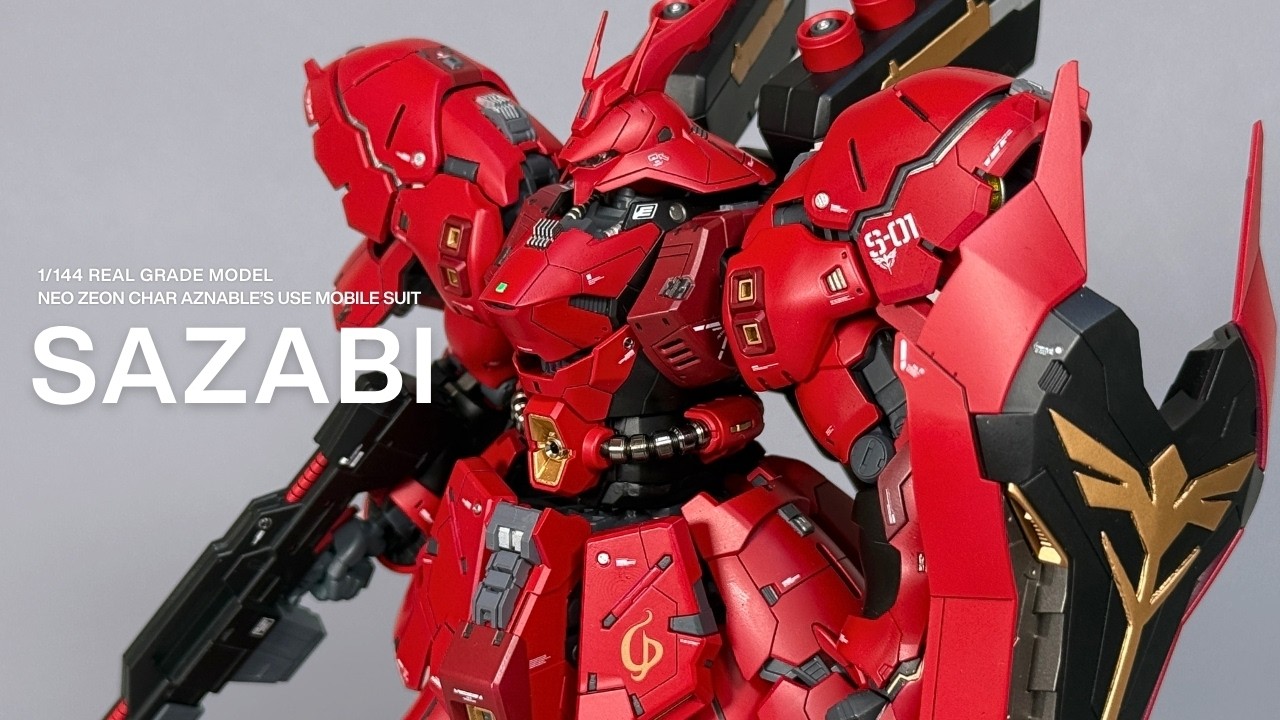 RG 1/144 MSN-04 SAZABI｜Gunpla Custom Build