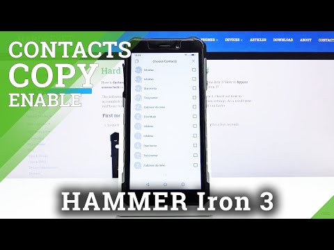 How to Copy Contacts from SIM to myPhone HAMMER Iron 3 –  Manage Contacts