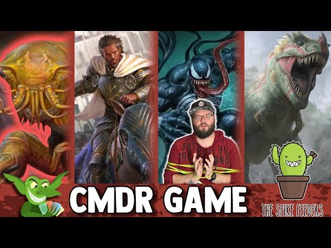 Ragost VS Aragorn VS Venom VS Ghalta Commander Gameplay (ft Jan from @TheSpikeFeeders)