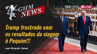 Trump frustrado com  os resultados da viagem  à Pequim!!!