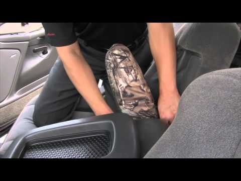 2003-2007 Chevy Silverado Ext Cab Custom Seat Covers Installation