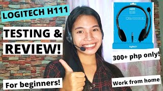 Auspacken + Testen + Review des Logitech H111-Headsets | SUPER SULIT!
