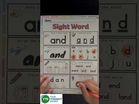 Multisensory Sight Word Practice Free Printable