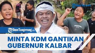 Muak Jalan Rusak Tak Kunjung Diperbaiki! Bocah-bocah di Kalbar Minta Gubernurnya Diganti KDM