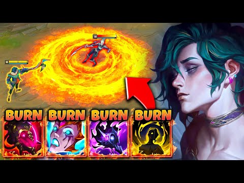 This is what happens when Hwei builds full BURN... (NOT BALANCED)