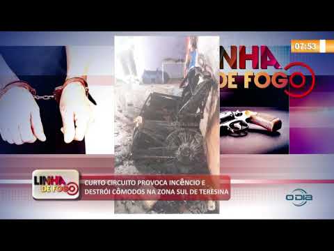 LINHA DE FOGO 01 10  Curto circuito provoca inceÌ‚ndio na zona sul de Teresina