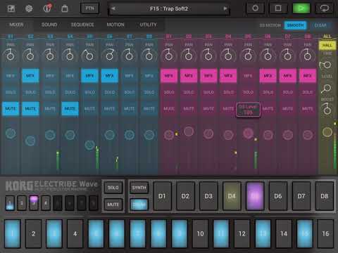 KORG Electribe Wave - Ipad Synth Jam - Trap Beat