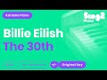 The 30th Karaoke | Billie Eilish (Karaoke Piano)