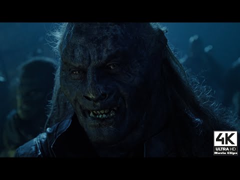 LOTR: The Two Towers 4K (2002) - Night Camp with Uruk-Hai (01/11) | 4K Clips