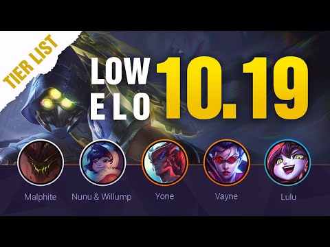LOW ELO LoL Tier List Patch 10.19 by Mobalytics - League of Legends Season 10