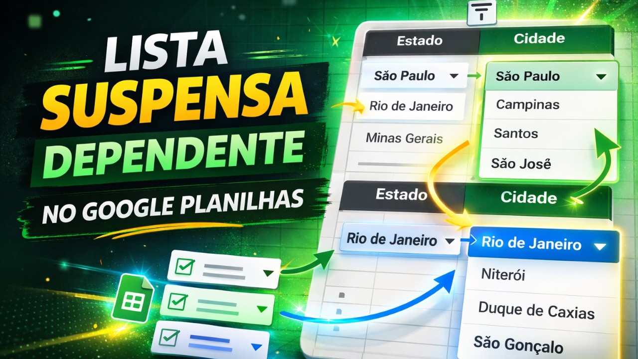 Lista Suspensa Dependente - Planilhas Google