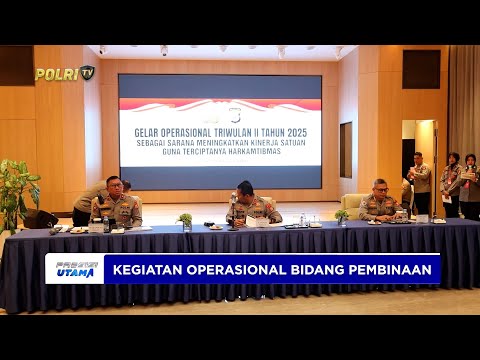 KAPOLDA MALUKU UTARA BUKA KEGIATAN OPERASIONAL BIDANG PEMBINAAN DAN OPERASIONAL TRIWULAN II TAHU