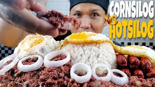 CORNSILOG VS HOTSILOG MUKBANG ASMR
