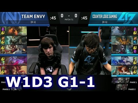 Team EnVyUs vs CLG Game 1 | S7 NA LCS Spring 2017 Week 1 Day 2 | NV vs CLG G1 W1D3 1080p
