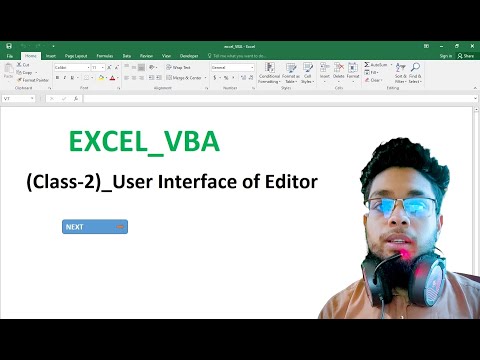 EXCEL VBA | User Interface of VBA Editor in Excel | Class-2