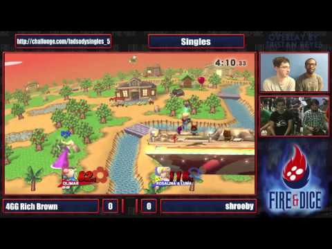 Smash or Die Young #5 - 4GG RichBrown (Olimar) vs Shrooby (Rosalina) - Smash Wii U