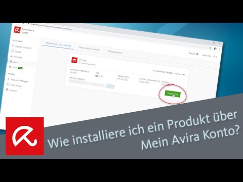 Wie installiere ich ein Produkt über Mein Avira Konto?