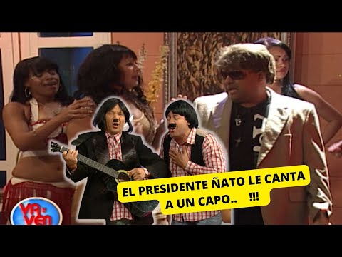 EL PRESIDENTE ÑATO LE CANTA A UN CAPO . / PACO COMEDIA
