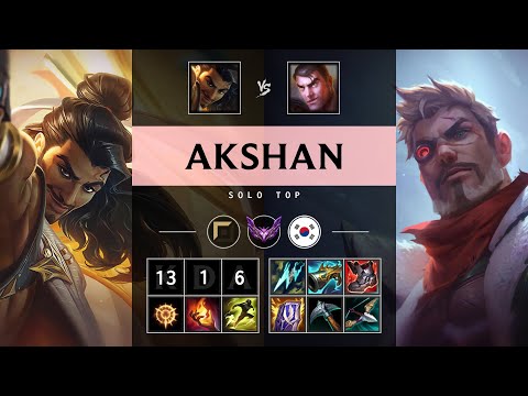 Akshan Top vs Jayce - KR Master Patch 25.S1.3