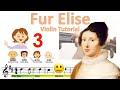Fur Elise by Beethoven sheet music and easy violin tutorial