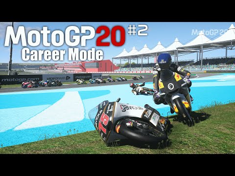 MotoGP 20 Career Gameplay Part 2 - Big Crash!