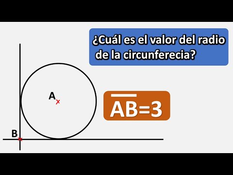 HALLAR EL VALOR DEL RADIO DE LA CIRCUNFERENCIA
