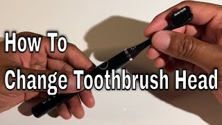 Demonstrating How to Change Gleem Toothbrush Head