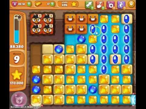 Diamond Digger Level 496 21 moves, no booster in new score 170K