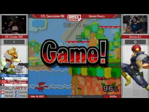 CFL Smackdown 118 Melee - Gahtzu (Falcon) vs SS Colbol (Fox) - Grand Finals